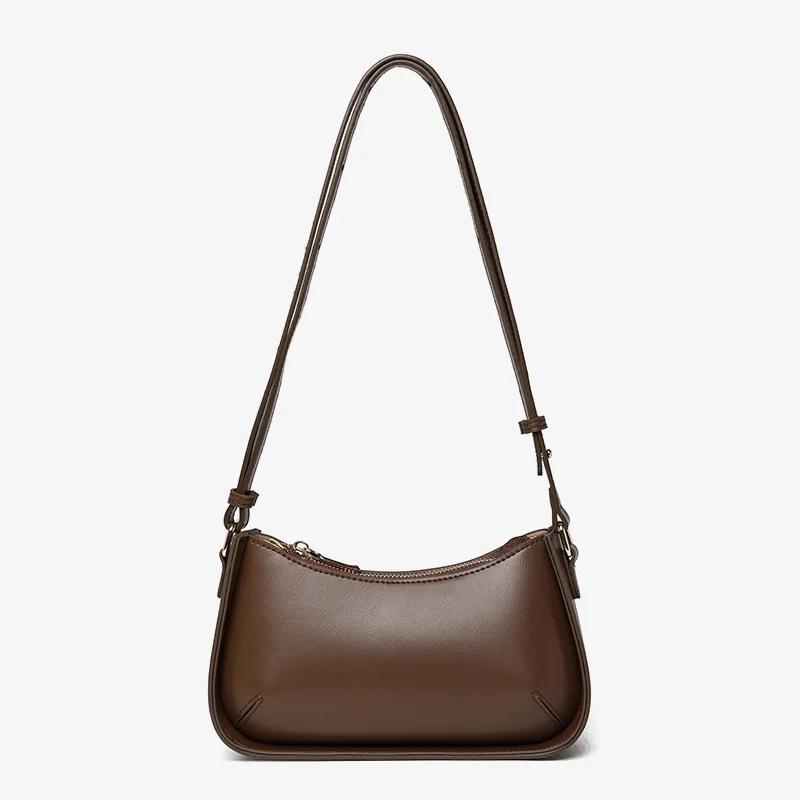 2026 New Summer Commute Luxury Genuine Leather Women's Underarm Small Bag - Ladies' Lightweight Crossbody Shoulder Purse