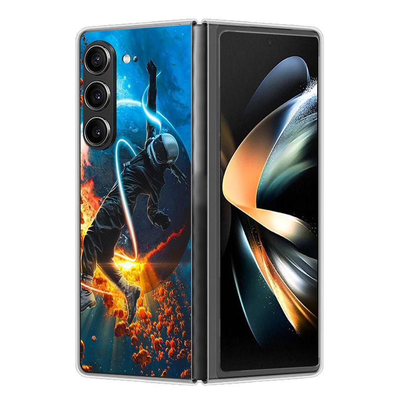 Case For Samsung Galaxy Z Fold 6 Cover Shockproof Hard Plastic PC Cases For Samsung Z Fold6 Fold 6 5G Fundas Cute Painted Bumper