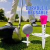 Golf Tees Height Adjustable High Stability Low Friction Increase Distance Unbreakable Long Golf Tees Golf Training Tool