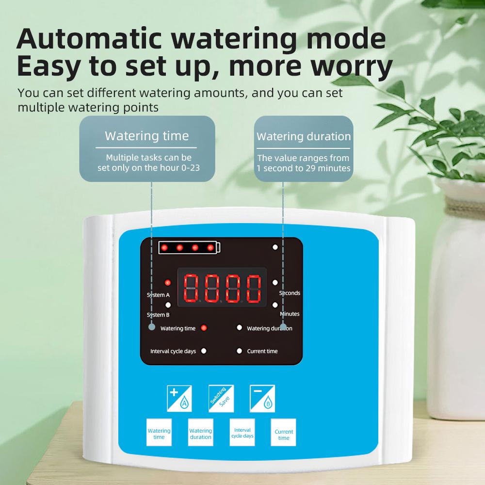 Комплект для автоматического капельного орошения. Питание от USB и питание от солнечной — фото 6