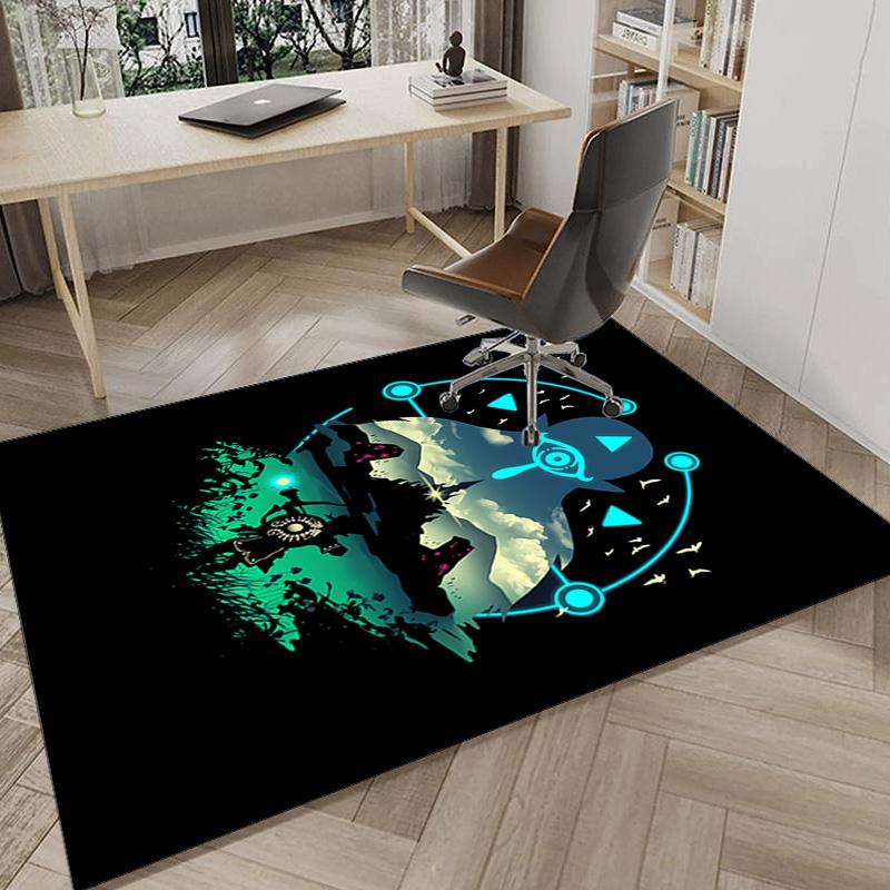 Heroic Legend Crest Carpet, Chair Rug,Rug for Office Bedroom Living Rooms, Doormat Decor Fan Gift Christmas Gift