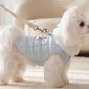 Button Style Sweet Bear Pet Vest Quilted Cotton Pet Sweater Dog Thermal Jacket  Daily Wear