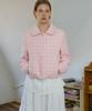 Wioe Round Collar Tweed Jacket_Pink