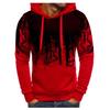 Men Gradient Color Pullover Long Sleeve Hooded Sweatshirt Tops Blouse