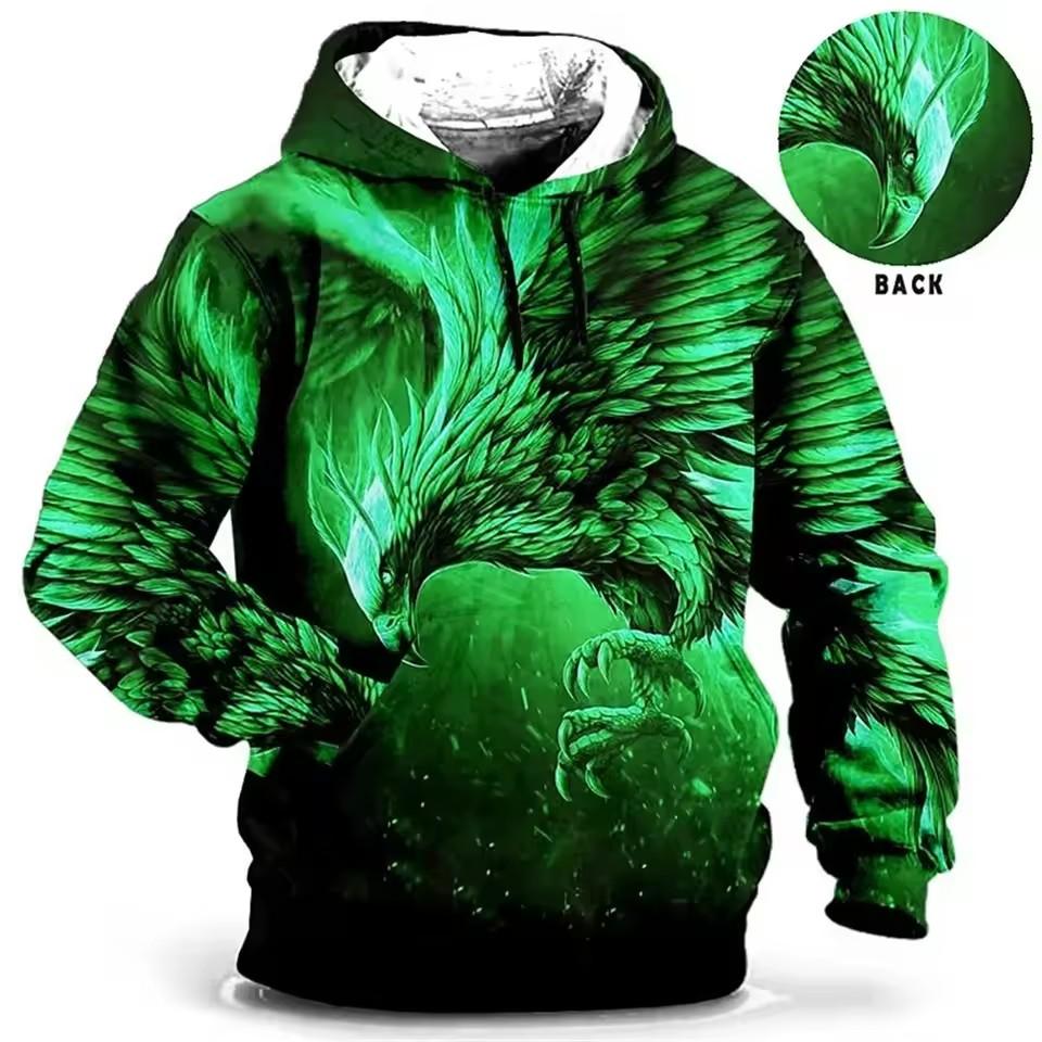 3D-Druck-Hoodies für Herren, Kapuzenpullover, modische Herbst-Winter-Herrenbekleidung, Langarm-Sweatshirt