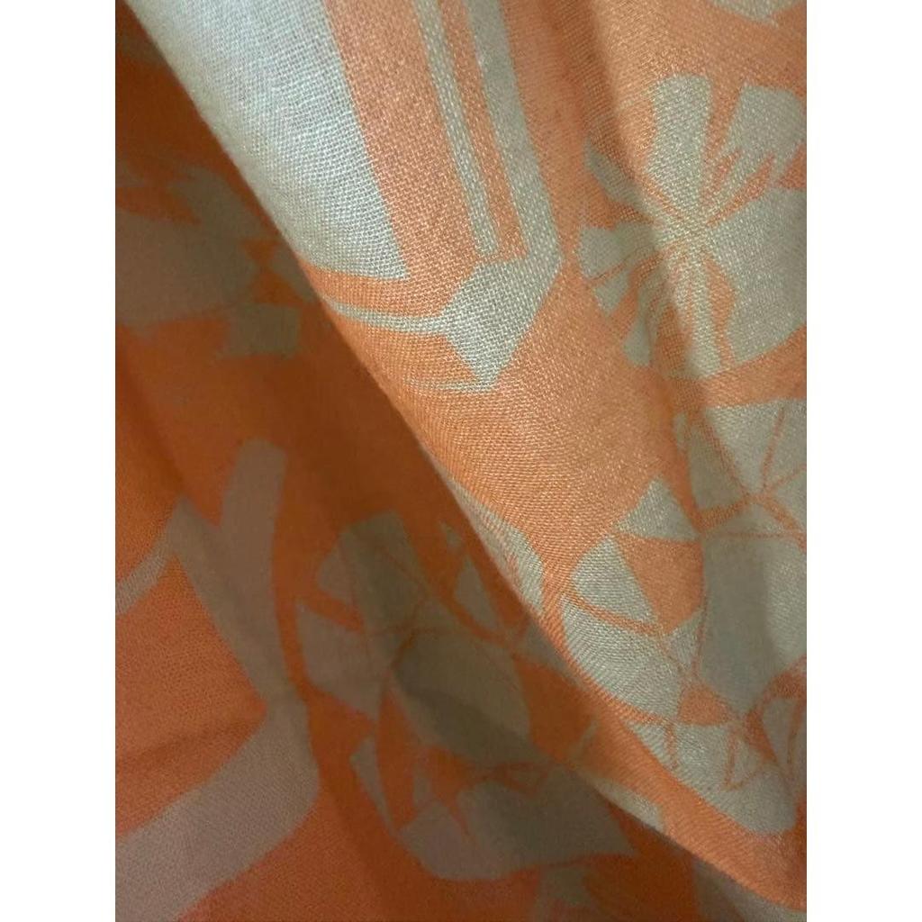 Used JANE CARR Jewelry Print Large Stole