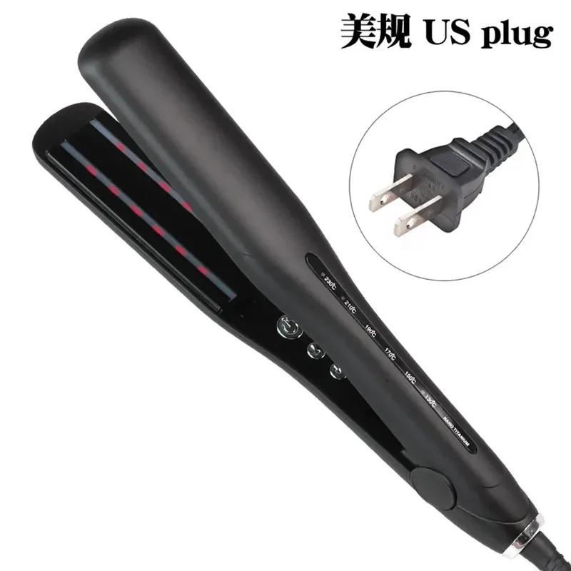 High Quality Infrared Hair Care Splint Massage Does Not Hurt Hair Straightener Barbershop Special Straight Curl Dual-use