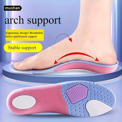 1 Pair Women's 4D Ultra Soft Sports Insoles - Adaptive, Shock-Absorbing & Breathable for Sports/Casual Shoes