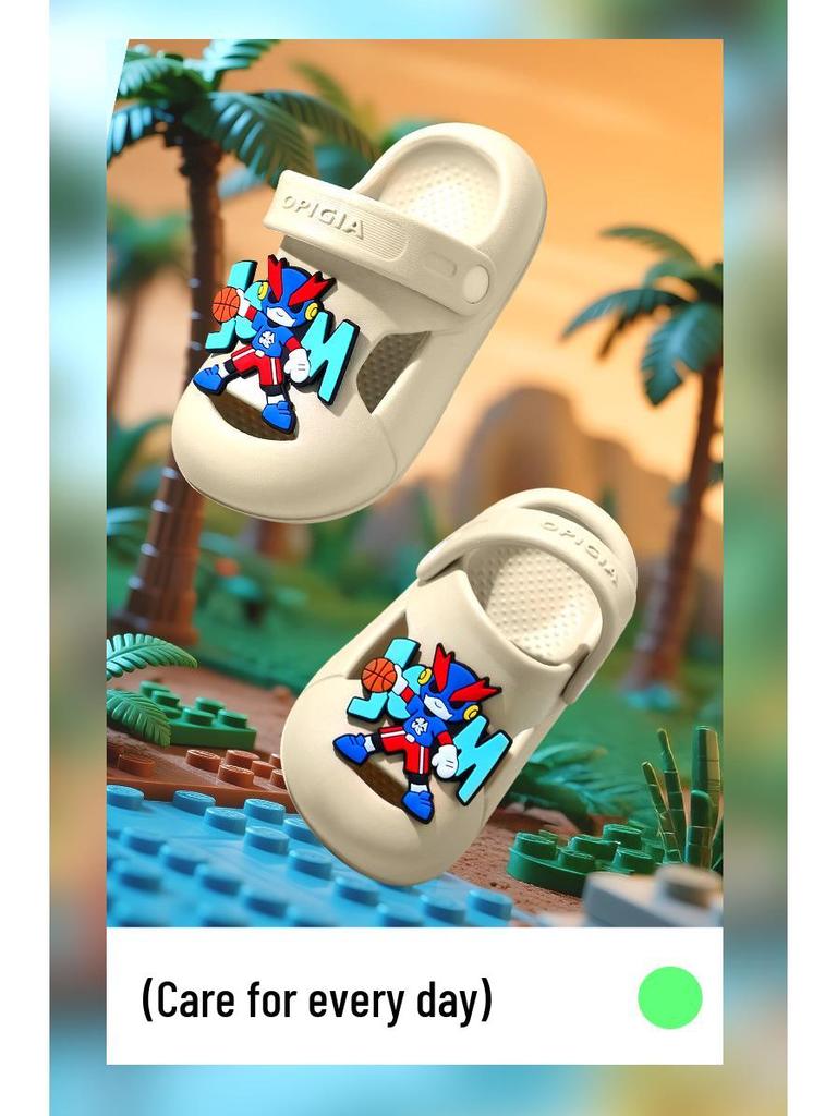 Kinder Sommer 2025 EVA Rutschfeste Sandalen für Jungen & Mädchen - Dicke Sohle, Beidseitig tragbare Outdoorschuhe