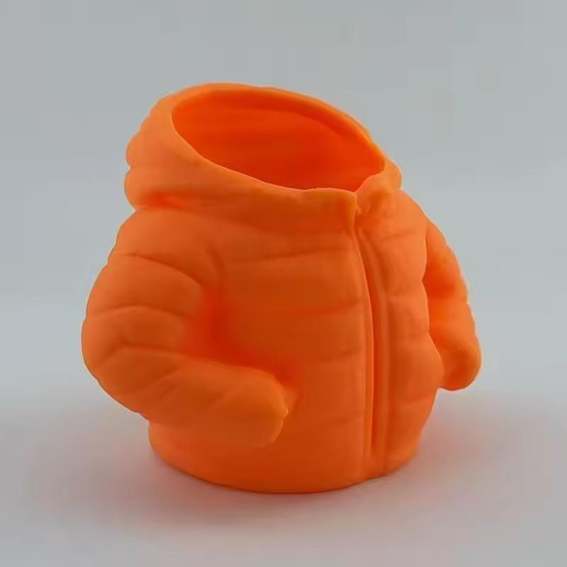 

3D Printed Mini Down Jackets Plastic Pen Holder for Living Room Decoration Home Accessories