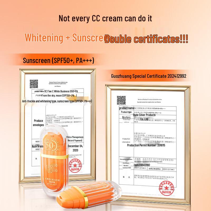 VC Whitening Sunscreen Tone-Up Cream SPF50+ PA+++