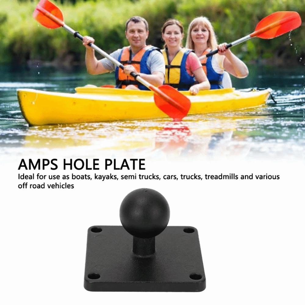 Rubber Ball Mount Base 1 Inch AMPS Plate Durable Ball Mount Adapter Plate  for Cars