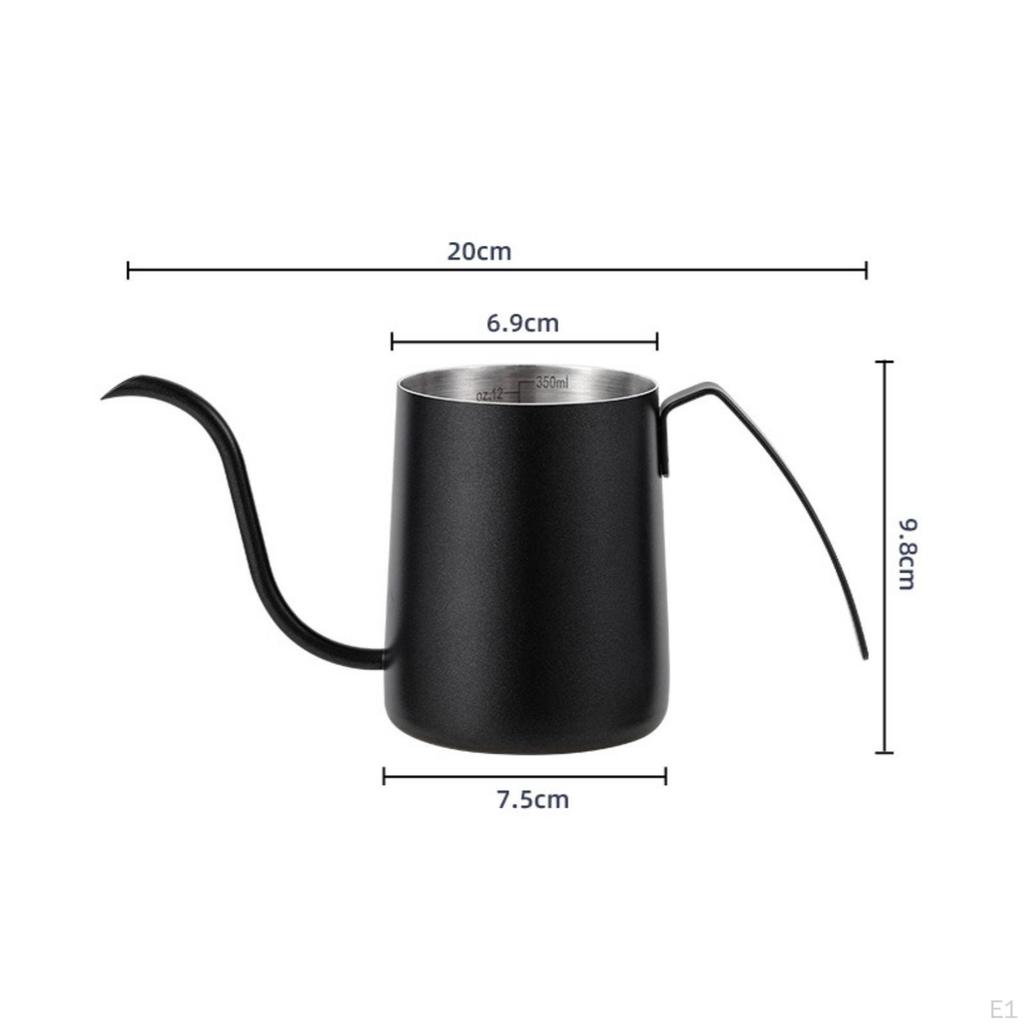 Compact Pour Over Coffee Kettle Steady Gooseneck Food Grade