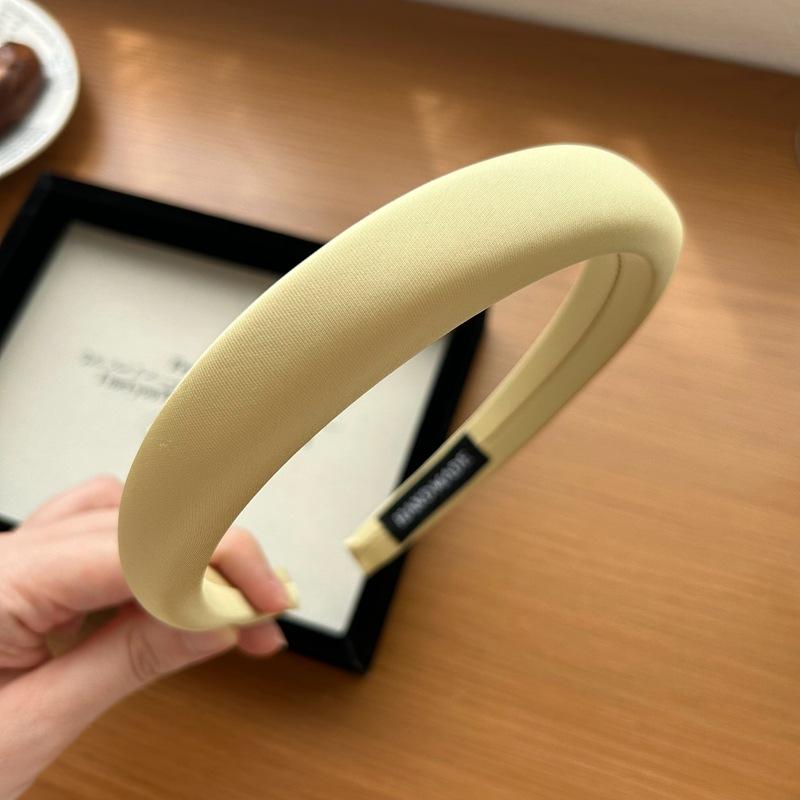 Korea Solid Color Headbands For Women White Hairband Adults Sponge Head Bands Girls Black Hair Hoop Jewley Accessories