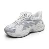 2025 autumn dad shoes women's versatile casual sports shoes platform-soled trendy heightening women's shoes silver running shoes
