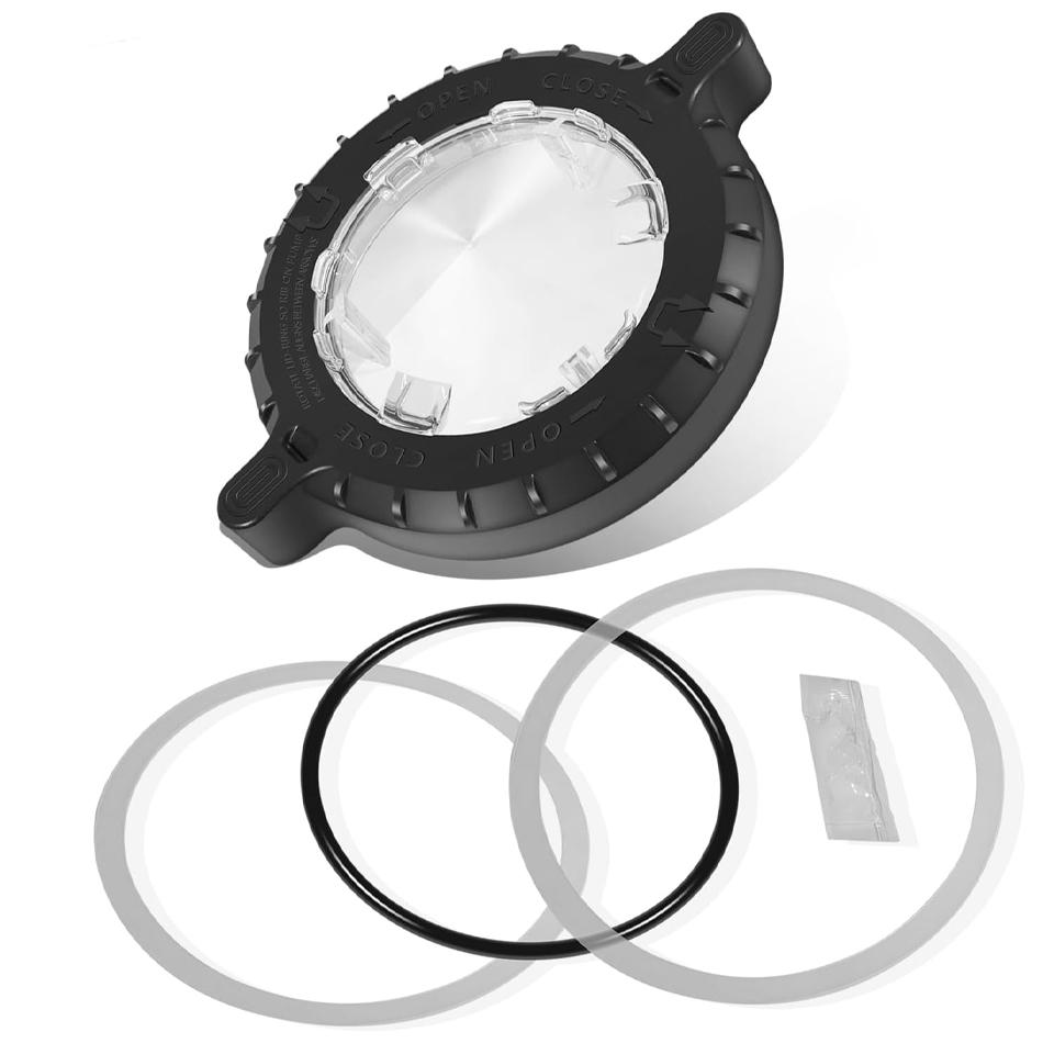 TML Replaces for Pentair Sta-Rite Trap Cover Assembly 17307-0111S | Replacement Pump Lid with O-Ring for Max-E-Pro, IntelliPro, 1set