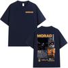 Rapper Morad MDLR Album Graphic T Shirt Unisex Women Fashion Hip Hop Vintage Tshirt Cotton Oversized Short Sleeve Tshirts Tops