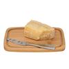 JJTZ Large Size Bamboo Rectangular Dessert Display Tray Wedding Stuff Cake Stand with Lid, Size L