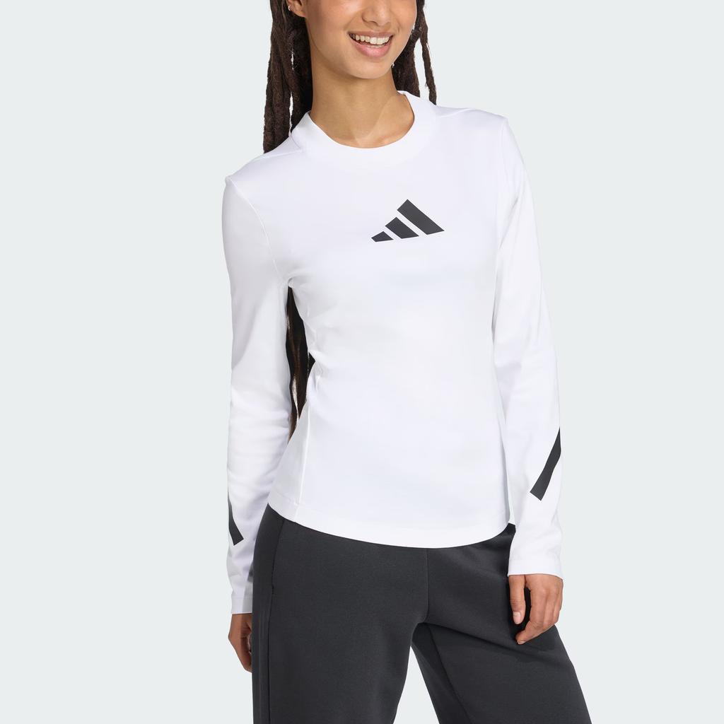 Adidas True Healing Series Round Neck Pullover Slim Fit Long Sleeve T-Shirt Women T-Shirts KE4906