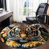 1pc Tiger Cub Office Round Area Rug, Under Office Chairs Bedroom Living Room Home Decor, Room Deco