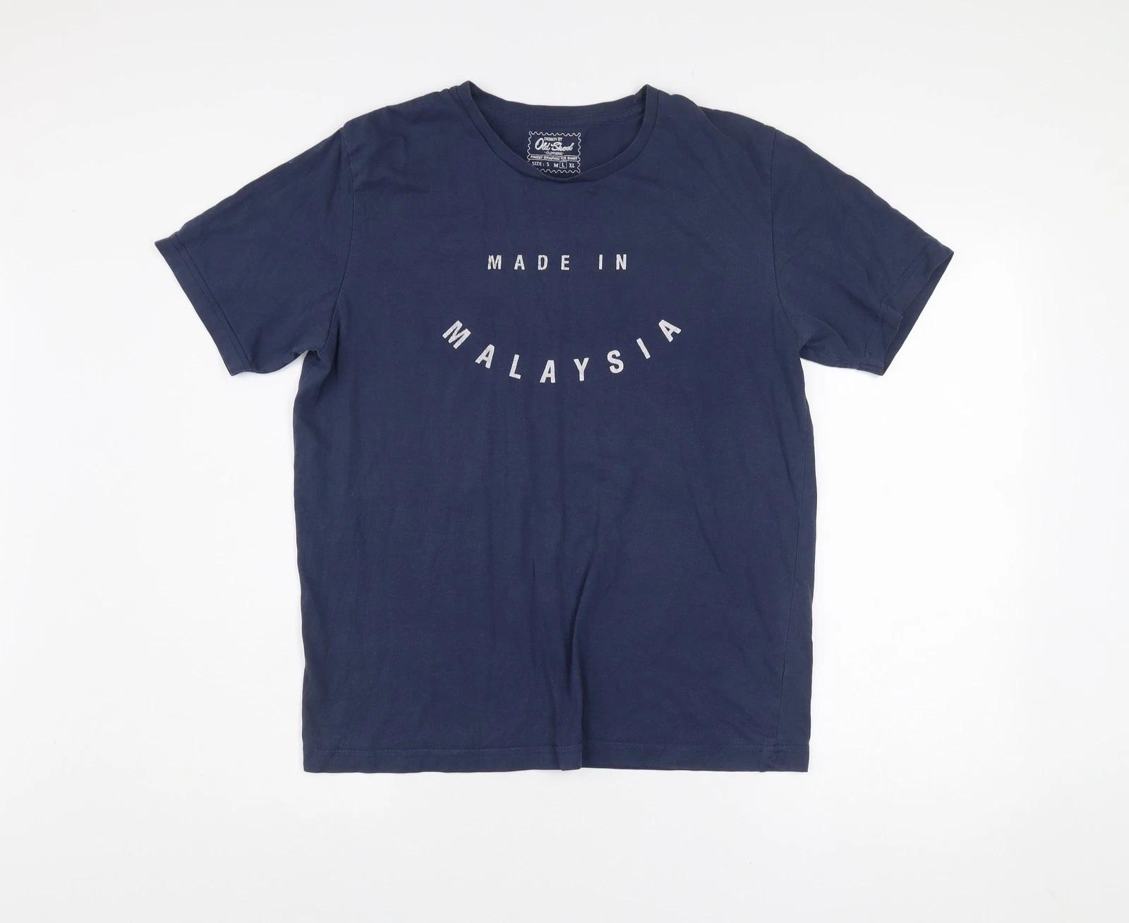 

Old Skool Men’s Blue L Graphic Print Crew Neck T-Shirt L