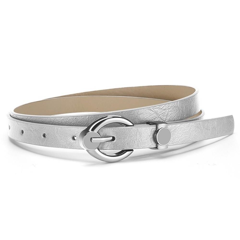 Harajuku Thin Waist Belt Alloy Pin Buckle Punk Waistband Fashion Jeans Belts  For Women