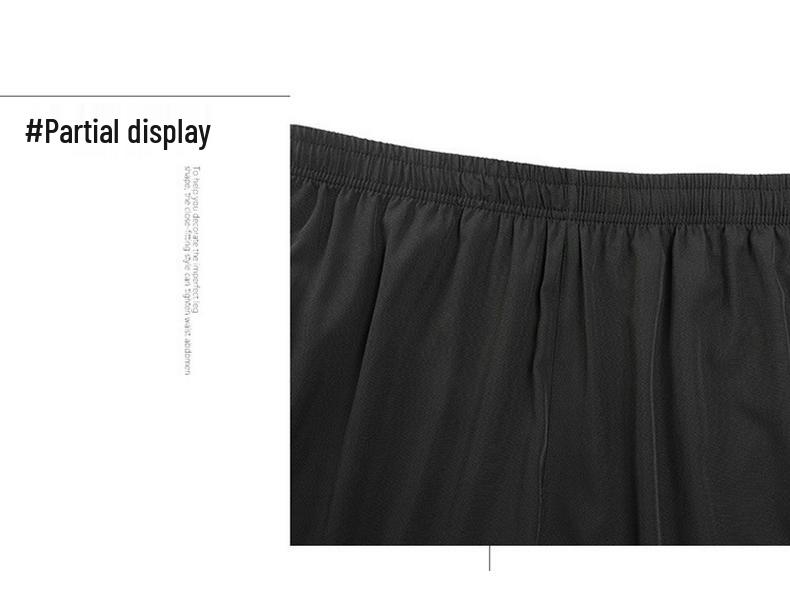 Pantaloni scurți sport reflectorizanți cu uscare rapidă pentru bărbați europeni - Stil de mătase glacială de vară