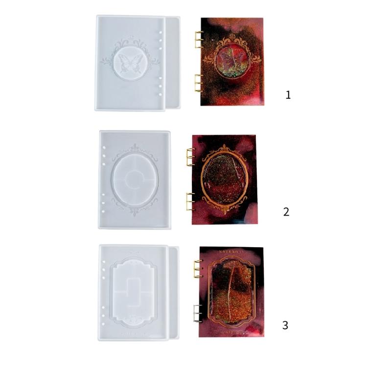 Quicksand Notebook Cover Silicone Mold DIY Epoxy Resin Mold Creative Gift Decor