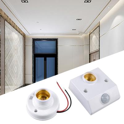 E27 Lamp Bases 100-240V Automatic Human Body Infrared PIR Sensor Bulb Light PIR Motion Detector Wall Lamp Holder Socket