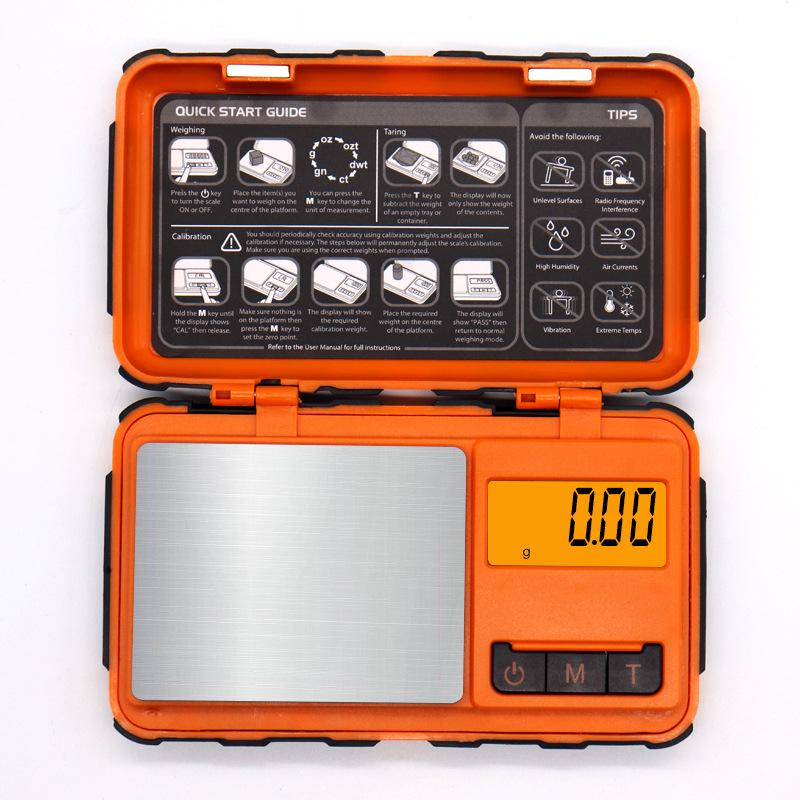 High-Precision 0.01g Gold Jewelry Pocket Scale with Rubberized Finish