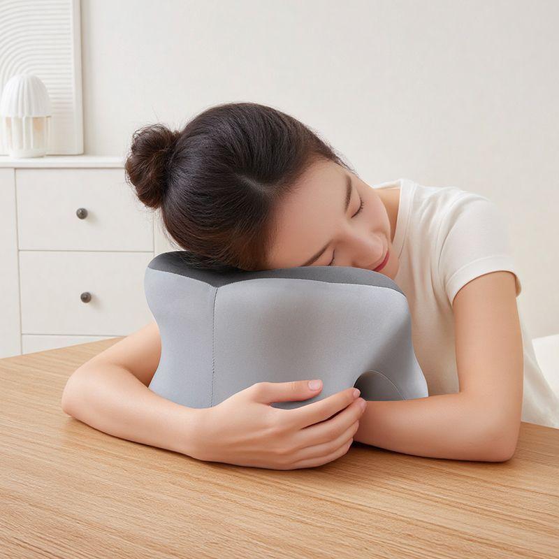 Wrap-around Soft and Comfortable Nap Pillow Scientific Partition Neck Support Pads Student Rest Pillows The Jacket Can Be Disassembled and Washed