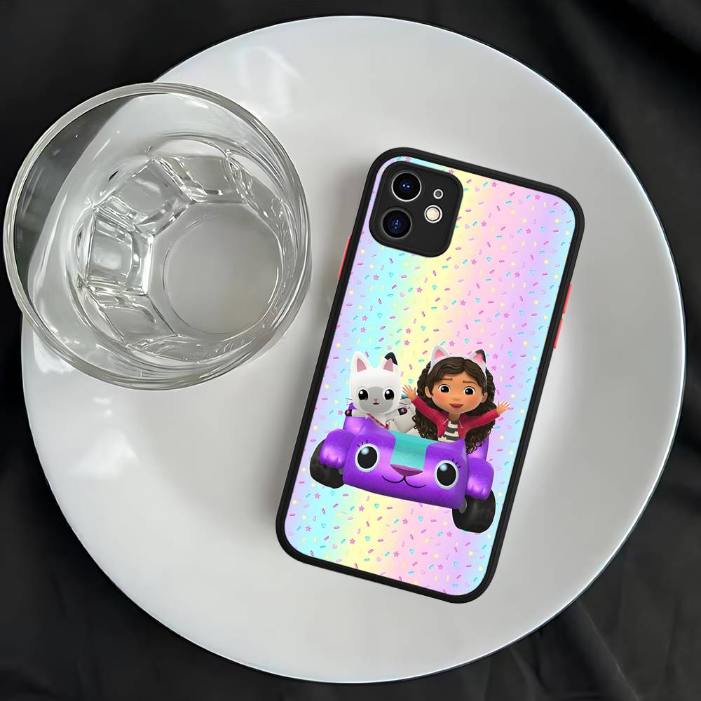 

Cute G-Gabbys D-Dollhouses For IPhone 11 12 13 14 15 16 Pro Max Plus X XS MAX Shockproof Matte Back Cover iphone 16 plus
