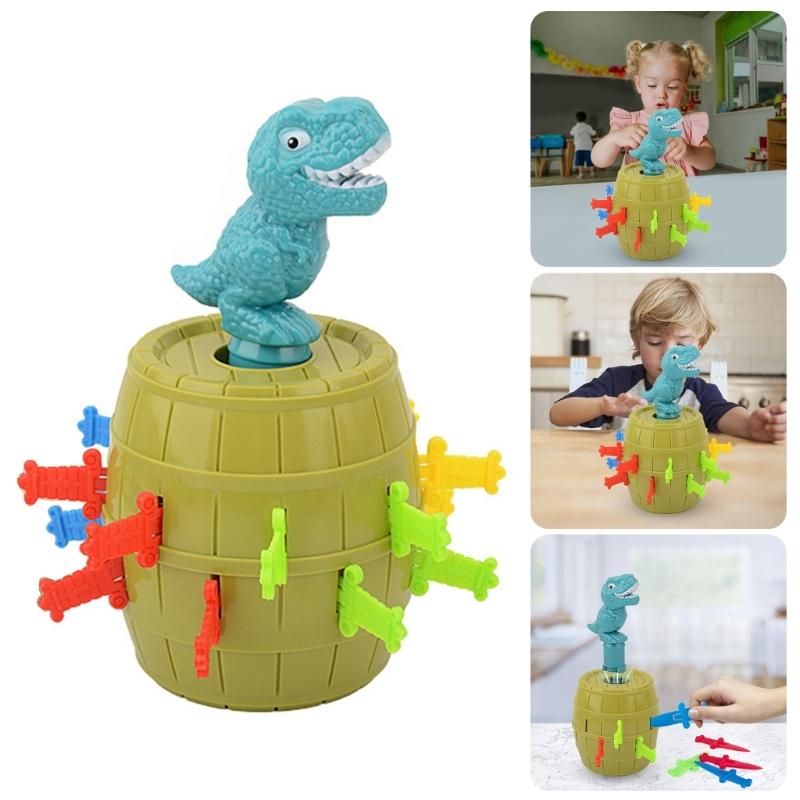 Bounce Dinosaur Bucket Tricky Board Game Tricky Board Game Home Entertainment Tricky Toy Gift for Girl and Boy