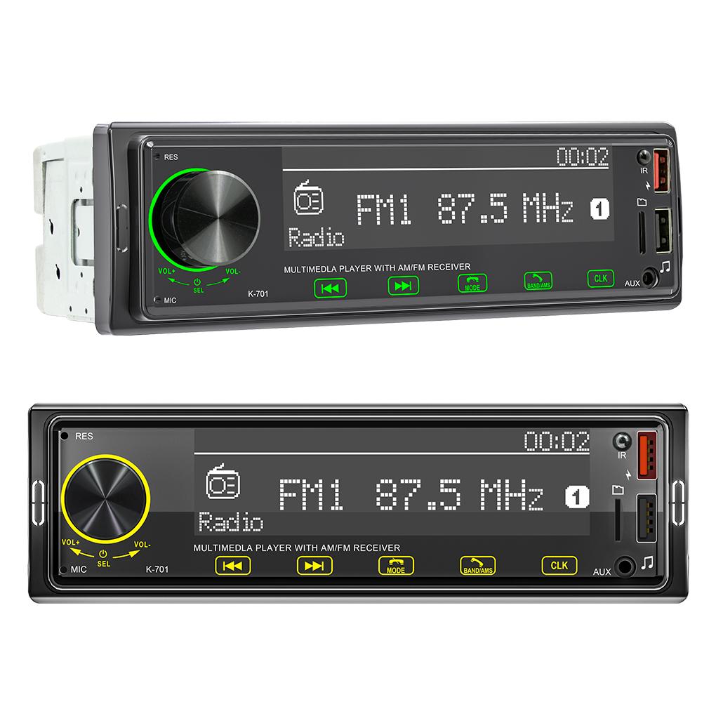 Car Single DIN Wireless MP3 Player Vehicle Front Control Bluetooth-compatible 5.1 AUX Input Radio Receiver Automobile