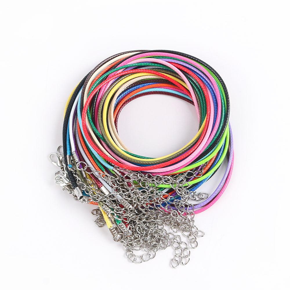 50Cm Wax Thread Necklace Rope Colored Wax Thread Rope Neck Chain Pendant Pendant Rope Braided Rope Pendant Rope