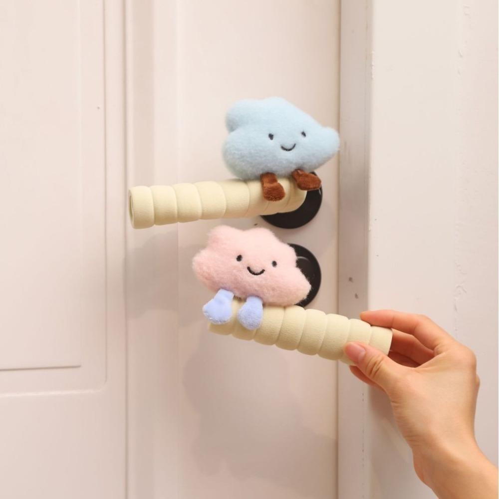 1 Pair Cartoon Door Handle Protector PEVA Furniture Decoration Useful Door Handle Cover  for Bedroom