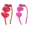 Glitter Heart Headdress Colorful Sequins Headband Creative Theme Party Headp