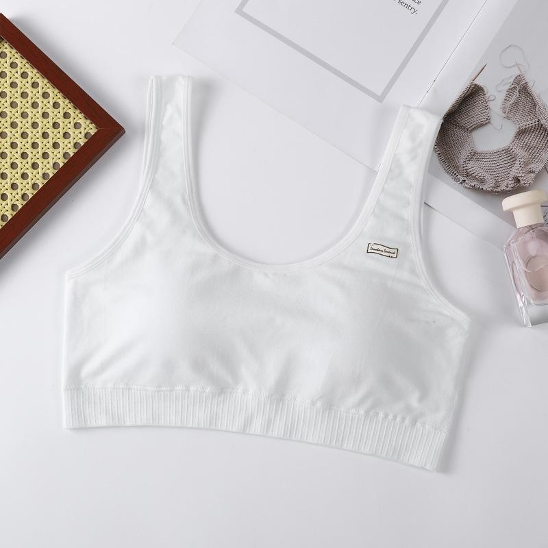 

Удобный, дышащий спортивный бюстгальтер для девочек-подростков и старшеклассниц - ударопрочный жилет с фиксированными чашками и защитой от оголения F (110-165 lbs)