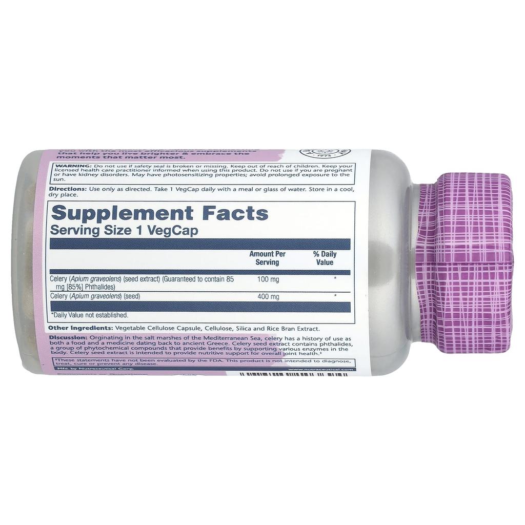 Essentieller Extrakt, Selleriesamen, 100 mg, 30 Veggie-Kapseln