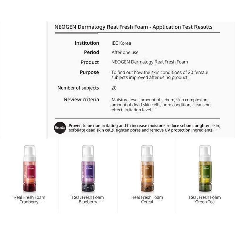 NEOGEN Dermalogy Real Fresh Foam Green Tea
