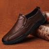 Classic Brand Men's Genuine Leather Casual Shoes Winter Velvet Cotton Shoes Outdoor Hiking Men's Oxford Shoes Anti Slip
