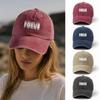 Breathable Dad Hat Letter Printed Washed Cotton Hat Minimal Casual Sun Hat  For Men Women