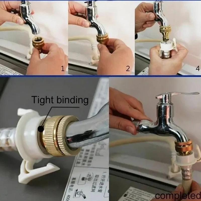 1/2/5Pcs Universal Tap Kitchen Adapters Brass Faucet Tap Connector Mixer Hose Adaptor Basin Fitting Garden Tools