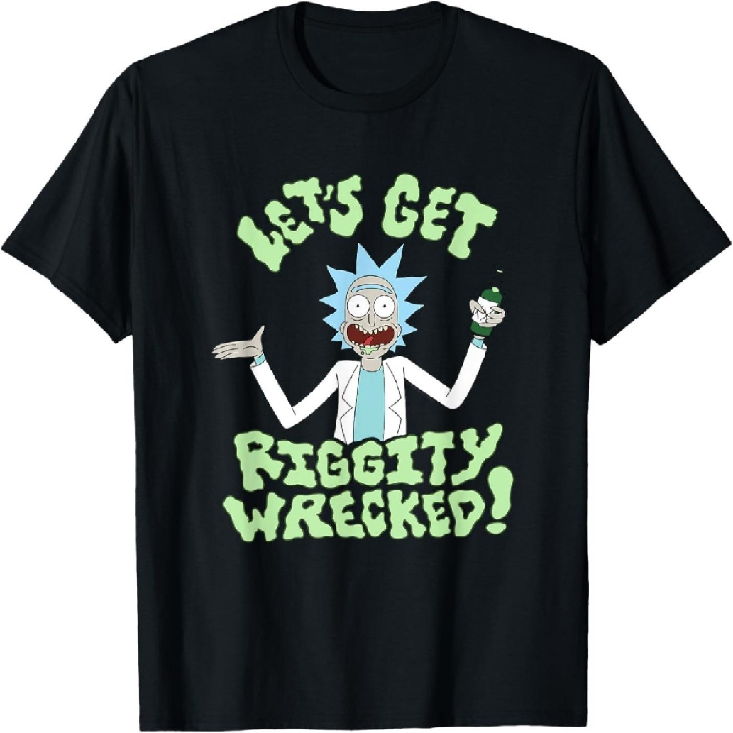 Футболка Рик и Морти Let s Get Riggity Wrecked XXXXXL разноцветный