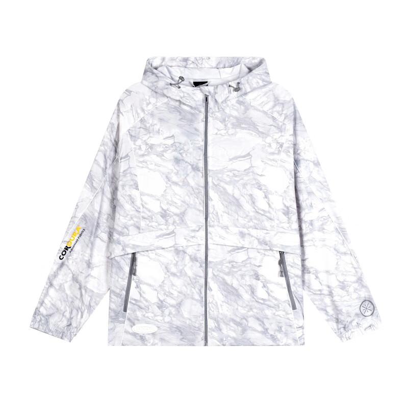 Li Ning Trench Coats Men s Standard White/rock Ash Moderate Other AFDV209-6 2XL