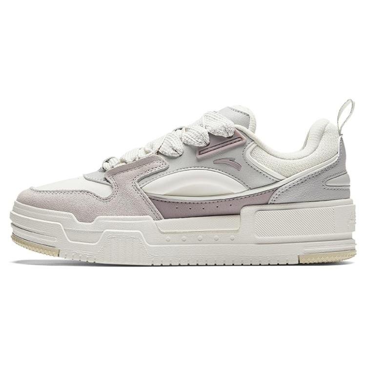 (WMNS) ANTA Skateboarding Series Sneakers White Grey Women s 922348001-4 EU 38