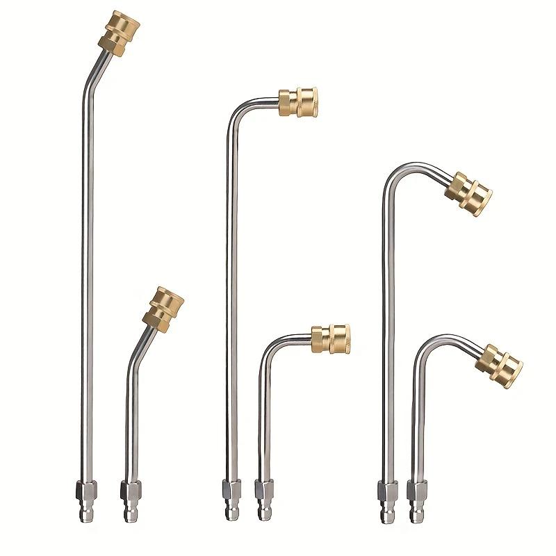Stainless Steel High-Pressure Power Washer Nozzle, Adjustable Extension Wand Set for Efficient Vehicle & Surface Cleaning