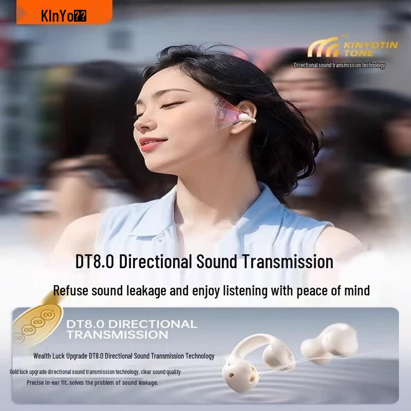 Jinyun I21 Open-Ear Clip Bluetooth Earbuds