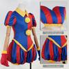 HOLOUN Pomni XDDCC Anime Zirkus Cosplay Kostüm Party Convention Halloween Weihnachten Verbessertes Jumpsuit Clownshut Handschuhe