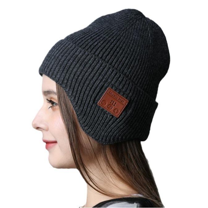 VAORLO Bluetooth Plush Hat Earphones With Flashlight HiFi Stereo Music Super Bass Headset HD Noise Cancel Headphone For All Smartphones
